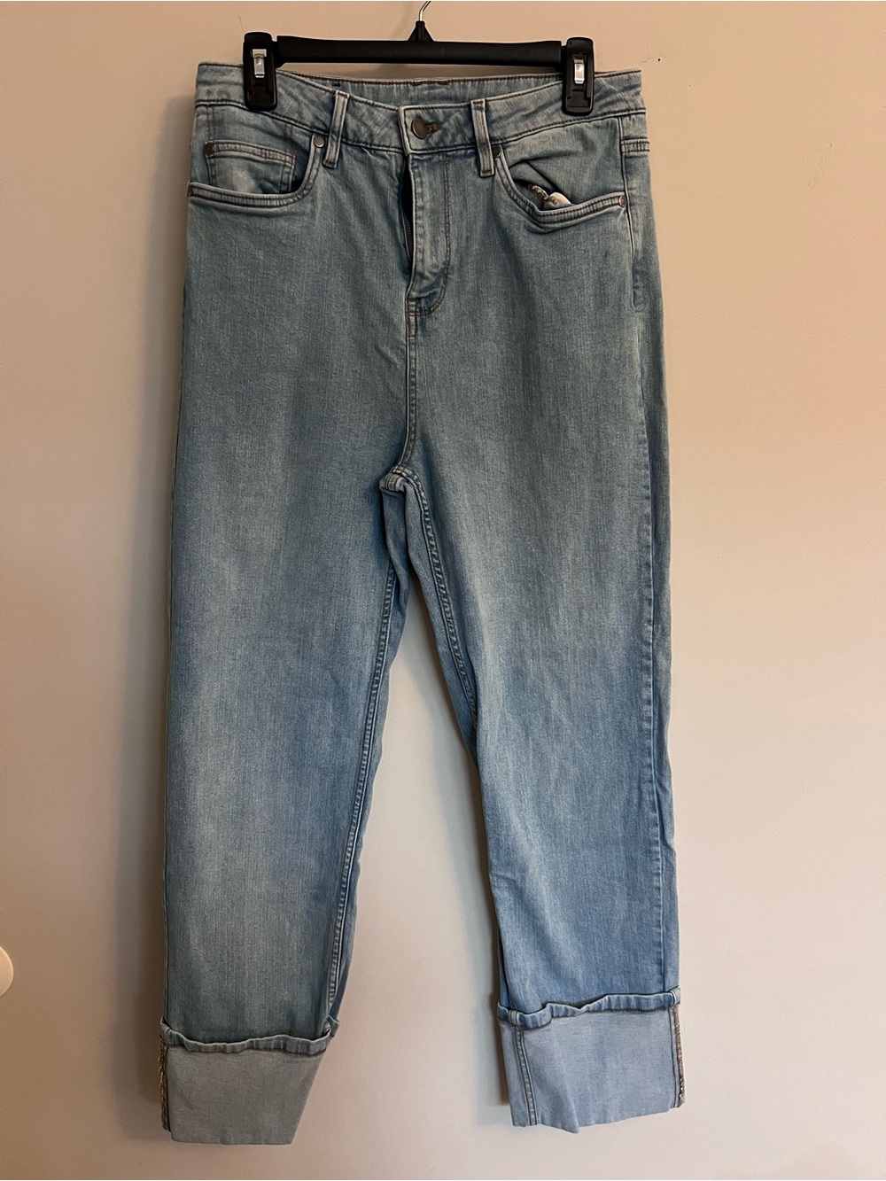 Kenneth Cole Light Blue Women’s High-Rise Straight Jeans